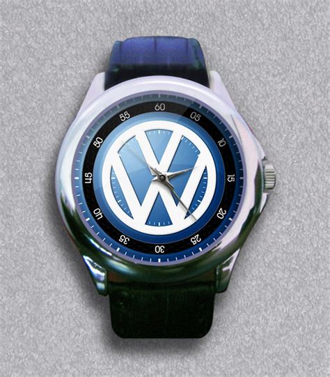 New Volkswagen Classic Vw Beetle Logo Leather Wrist Watch Vw Beetle