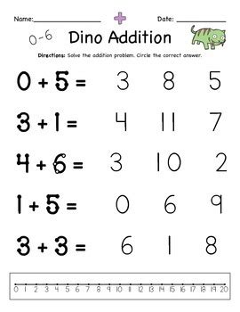 Help make math a cakewalk for first graders. Addition Worksheets for Special Education with Touch ...