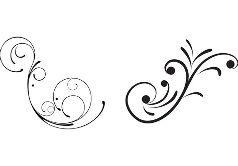 Free Swirly Floral Scrolls Vectors Download Free Vector Art Stock