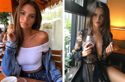 Emily Ratajkowski Shows Off Her Knickers And Goes Braless Daily Star