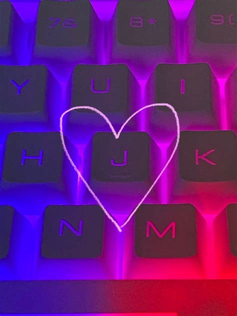 Letter J Keyboard Heart
