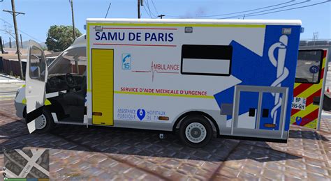 Samu Pack Tenue French Ambulance Paramedic Ped Gta5