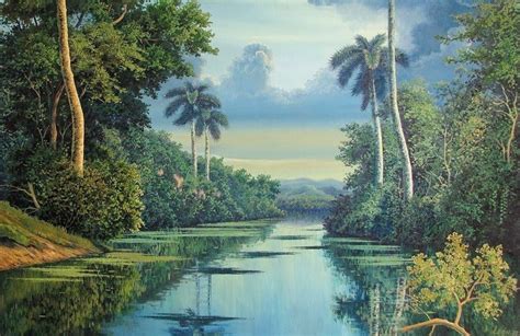 el arte es su máxima expresión pinturas de paisajes naturales realismo máximo