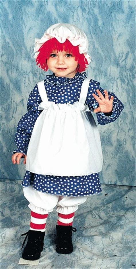 Girls Toddlers Rag Raggedy Ann Doll Costume 12112 14 17 Ebay