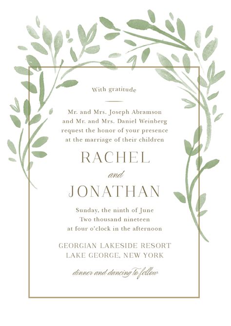 Wedding Invitation Templates Design Wedding Invites Traditional