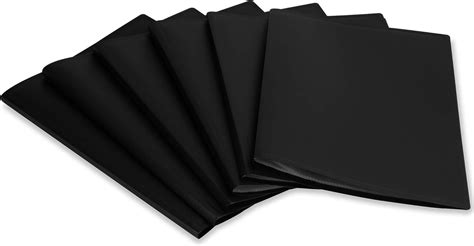 Set Of 6 A4 Display Folder 20 Plastic Sleeves Presentation Folder