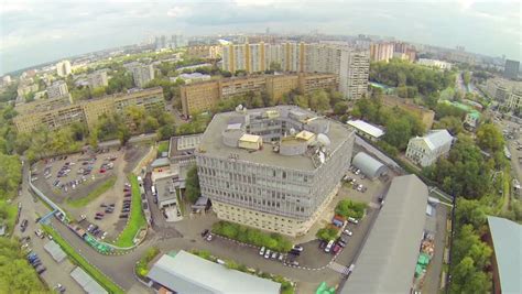 Aerial View Pentagon Shaped Building During Stock Footage Video 100