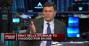EBay to sell StubHub to Viagogo for about $4 billion in cash