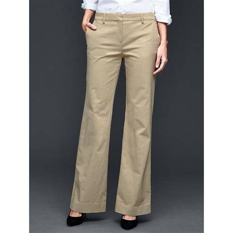 Gap Women Perfect Khaki Pants 55 Liked On Polyvore Featuring Pants