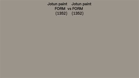 Jotun Paint FORM Vs FORM Side By Side Comparison