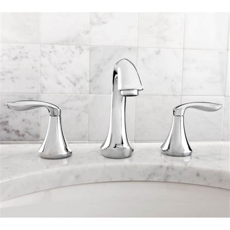 As the #1 faucet brand in north america, moen offers a diverse selection of thoughtfully designed kitchen and bath faucets, showerheads, accessories, bath. Moen T6420 Eva Polished Chrome Two Handle Widespread ...