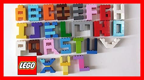 How To Make Lego Alphabet Letters Complete Version From Abc To Z