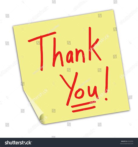 Maybe you would like to learn more about one of these? Thank You Post Note Stock Illustration 6563950 - Shutterstock