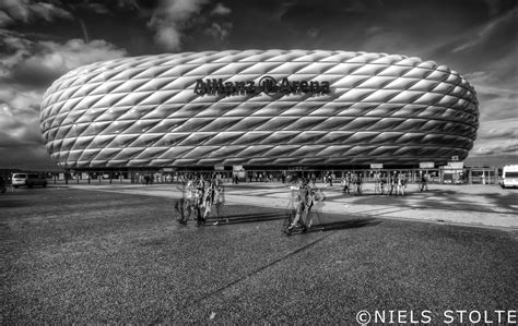 The stadium, built between 2002 and 2005, is among the world's most modern and at the same time germany's third largest football ground. Allianz Arena / Munich, Germany | The Allianz Arena just ...