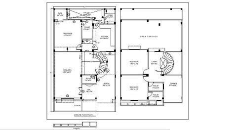 Apartment Ground Floor Plan In Autocad File Cadbull