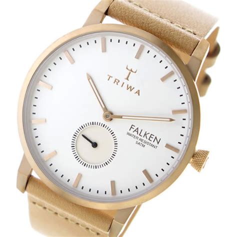 【送料無料】トリワ triwa クオーツ ユニセックス 腕時計 falken fast101 cl010614 ホワイト ベージュ メンズブランドショップ グラッグ