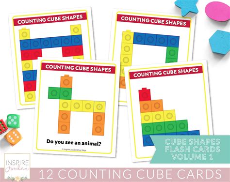 Printable Unifix Cube Numbers