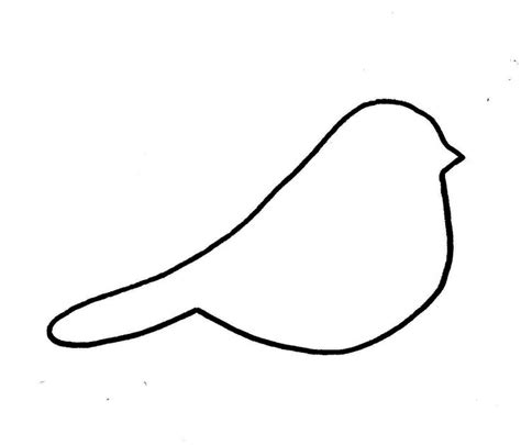 Bird Outline Printable ~ Printable Template Birds Stencils Sparrow Bird