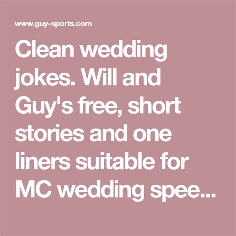 Clean Wedding Jokes Will And Guys Free Short Stories And One Liners