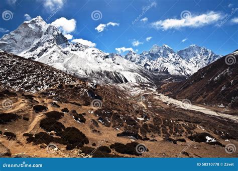 Sagarmatha National Park Nepal Stock Photo Image Of Journey Glacier