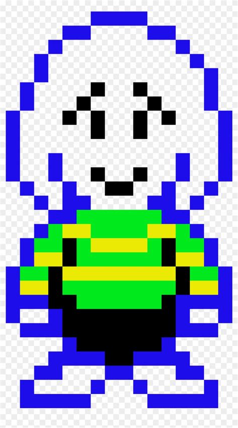 Pixel Art Grid Undertale He Is The First Character The Protagonist