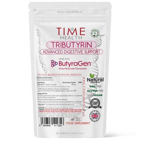 Butyragen Tributyrin Complex Directly Generates Postbiotic Butyrate