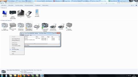 How To Make Your Offline Printer Online Windows 7