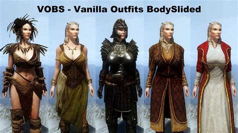 Vanilla Outfits Bodyslided With Hdt Pe For Cbbe At Skyrim Nexus