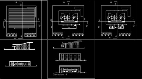 Sports centre in AutoCAD | Download CAD free (107.58 KB) | Bibliocad