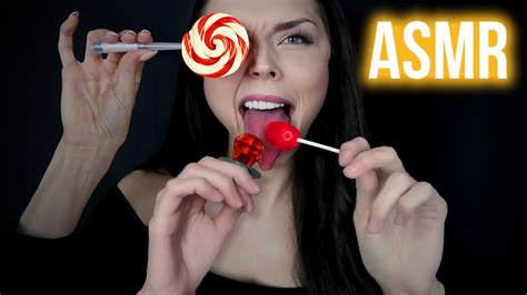 Asmr Lollipops Licking Mouth Sounds Youtube