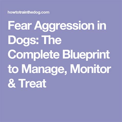 Fear Aggression In Dogs The Complete Blueprint To Manage Monitor