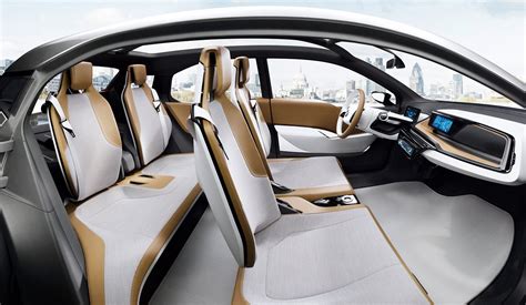 Take a look inside the bmw i3 interior. First BMW i Store Opens in London: New BMW i3 Concept and BMW i Pedelec Concept