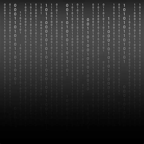 Black Matrix Background With White Digits Computer Code For Encrypting