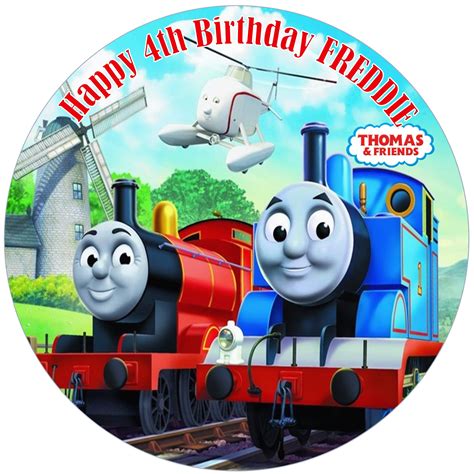 Buy Thomas The Tank Engine Personalised Edible Cake Topper