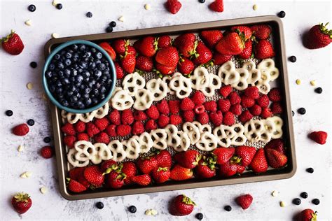 Red White And Blue Fruit Platter Bake Believe Baking Chips And Wafers