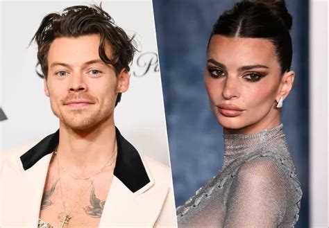 des images montrent emily ratajkowski et harry styles s embrasser en pleine rue twitter sous le