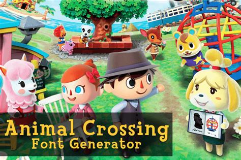 So while listening to the excellent chipspeech automate songs.01, i was reminded of the only speech synthesis i've ever been really, really hyped about integrating into song: Animal Crossing Font Generator - Fonts Pool