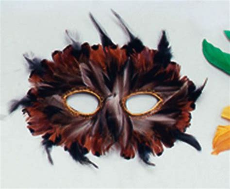Antifaz De Plumas De Búho Mascarada Carnaval Fiesta Baile Disfraz Owl