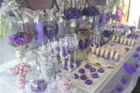 Purple And Gray Glam Wedding Party Ideas Photo 19 Of 20 Catch My