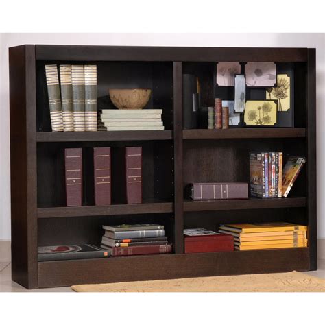 Concepts In Wood Double Wide 6 Shelf Bookcase 206543 Office At