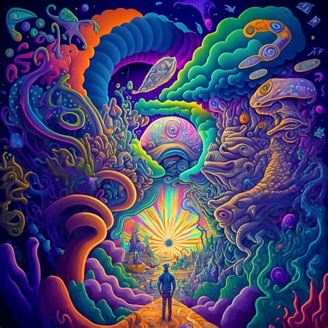 A Painting Depicting The Experience Of An Lsd Trip Psychedelic 24568105