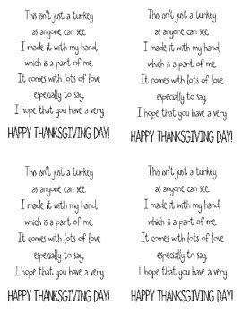 Thanksgiving Handprint Poem Worksheet Classful Ubicaciondepersonas