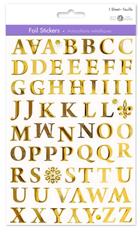 Buy Gold Letter Stickers Self Stick Letters Gold Sticker Letters