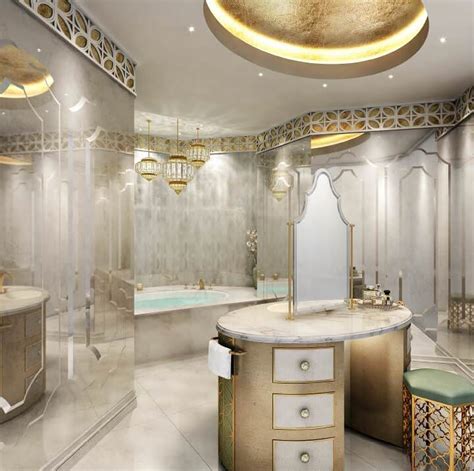 Luxury Modern Bathroom Interior Design Dubai Uae Mouhajer International Design
