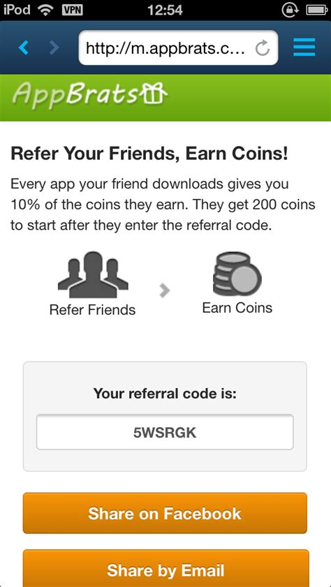 The cash app referral program rewards you $5 for every single person you refer to use the app. AppBrats : Earn PayPal Cash By Downloading Free iOS Apps ...