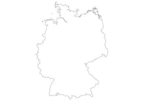 Blank Map Of Germany Svg Vector Outline Map Sexiz Pix
