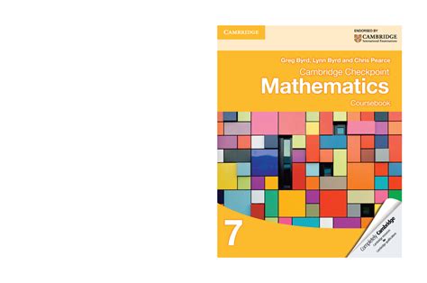 Cambridge Checkpoint Mathematics Coursebook 7 By Greg Byrd Lynn Byrd