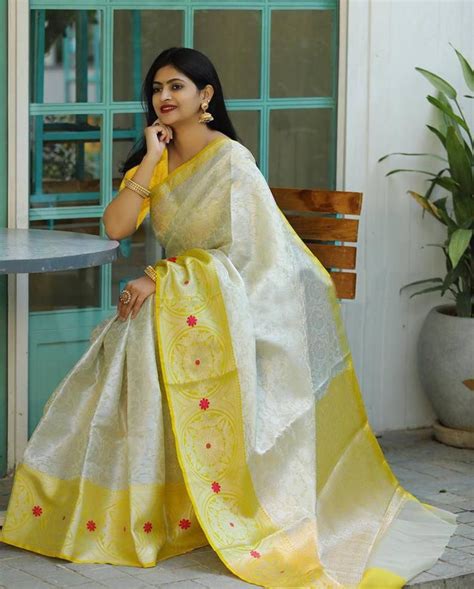 pure mysore silk saree with all over kanchi zari weaving etsy saree designs designer