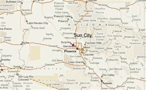 Sun City Arizona Map