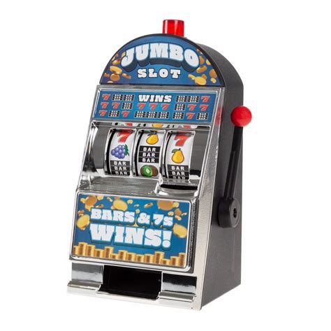 Slot Machine Coin Bank Realistic Electronic Mini Tabletop Novelty Toy